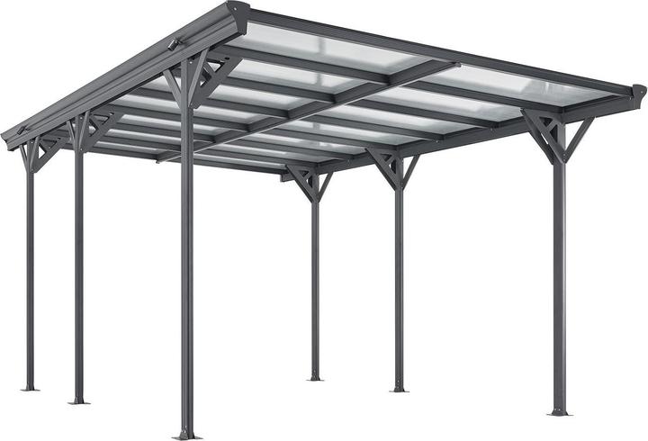 Juskys Carport with flat roof