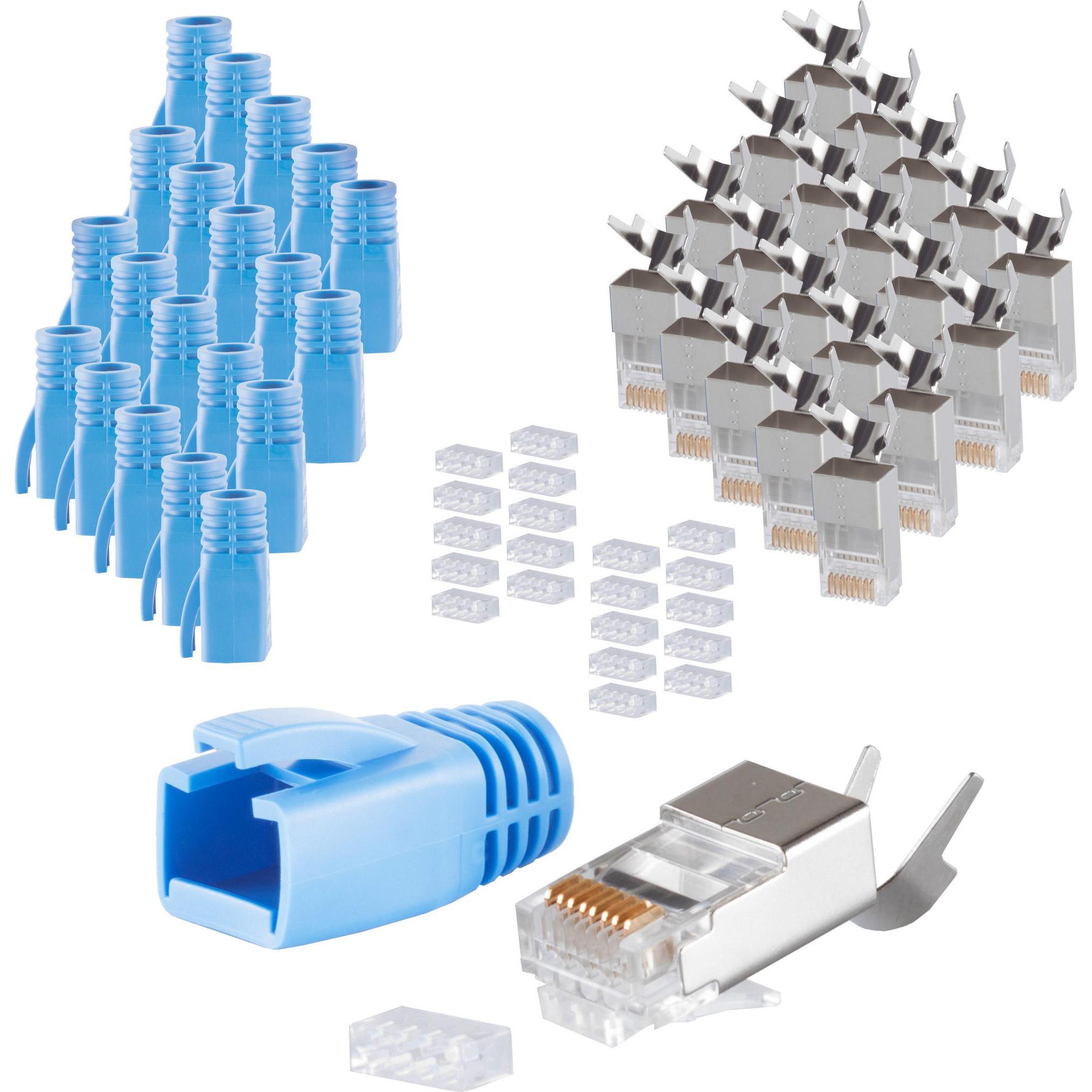 Shiverpeaks S/CONN maximum connectivity Netzwerk Modular Stecker RJ45 SET für Verlegekabel bis AWG 23, Stecker m (Netzwe...