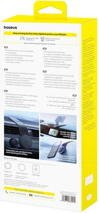 Actual product image Baseus PrimeTrip C02 magnetic car holder (black)