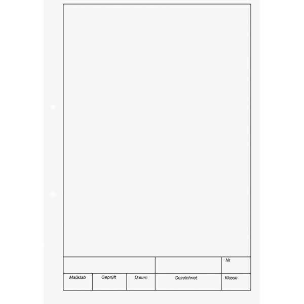 Image du produit Bloc de travail Kieserblock DIN A4 vierge linéature 12 (A4, Blanc)