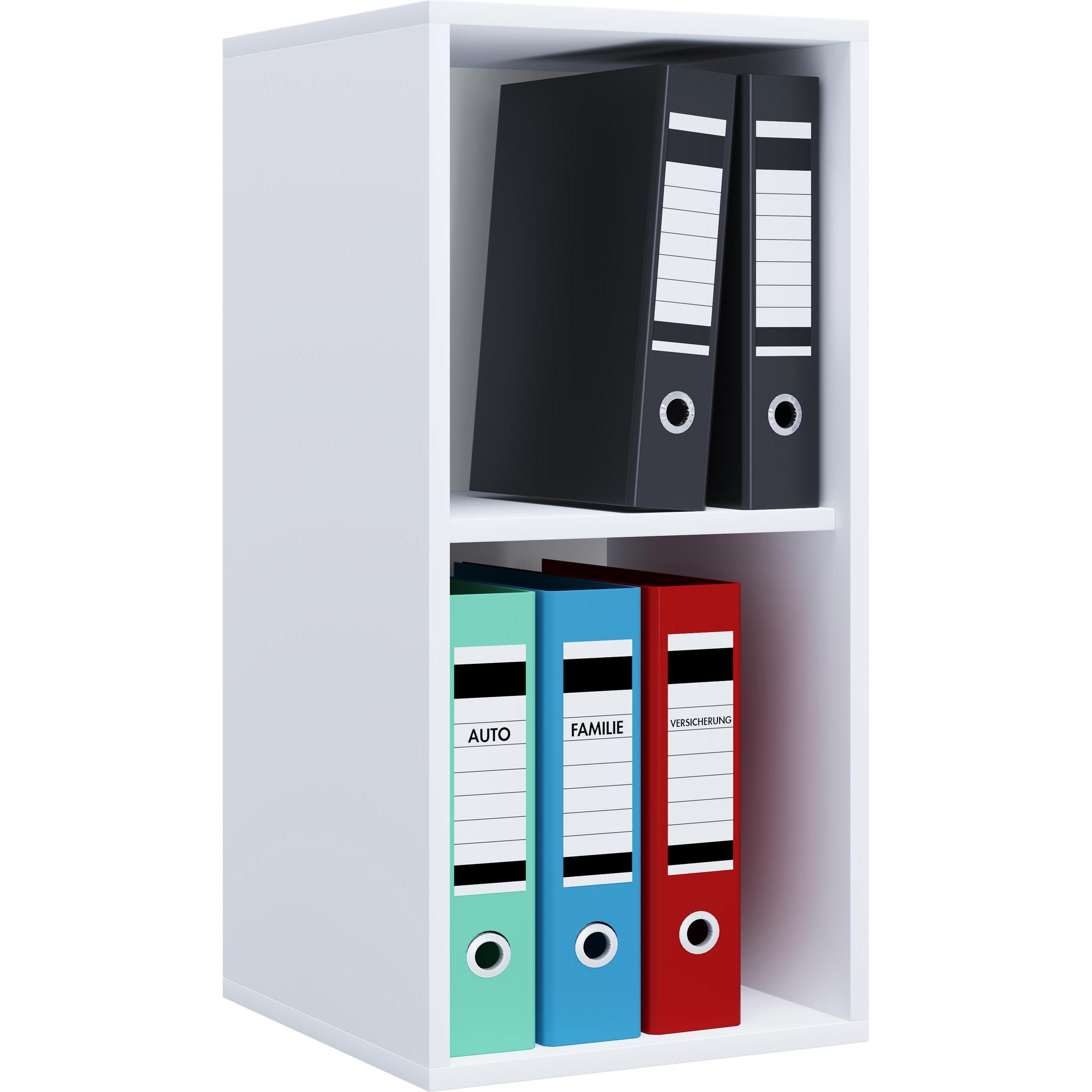 Thumbnail - VCM, Aktenschrank, Holz Büroschrank Aktenregal Lona l 2 Fächer (35 x 37 x 74 cm)