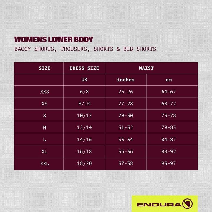 Actual product image Endura Ladies Xtract Shorts (XL)