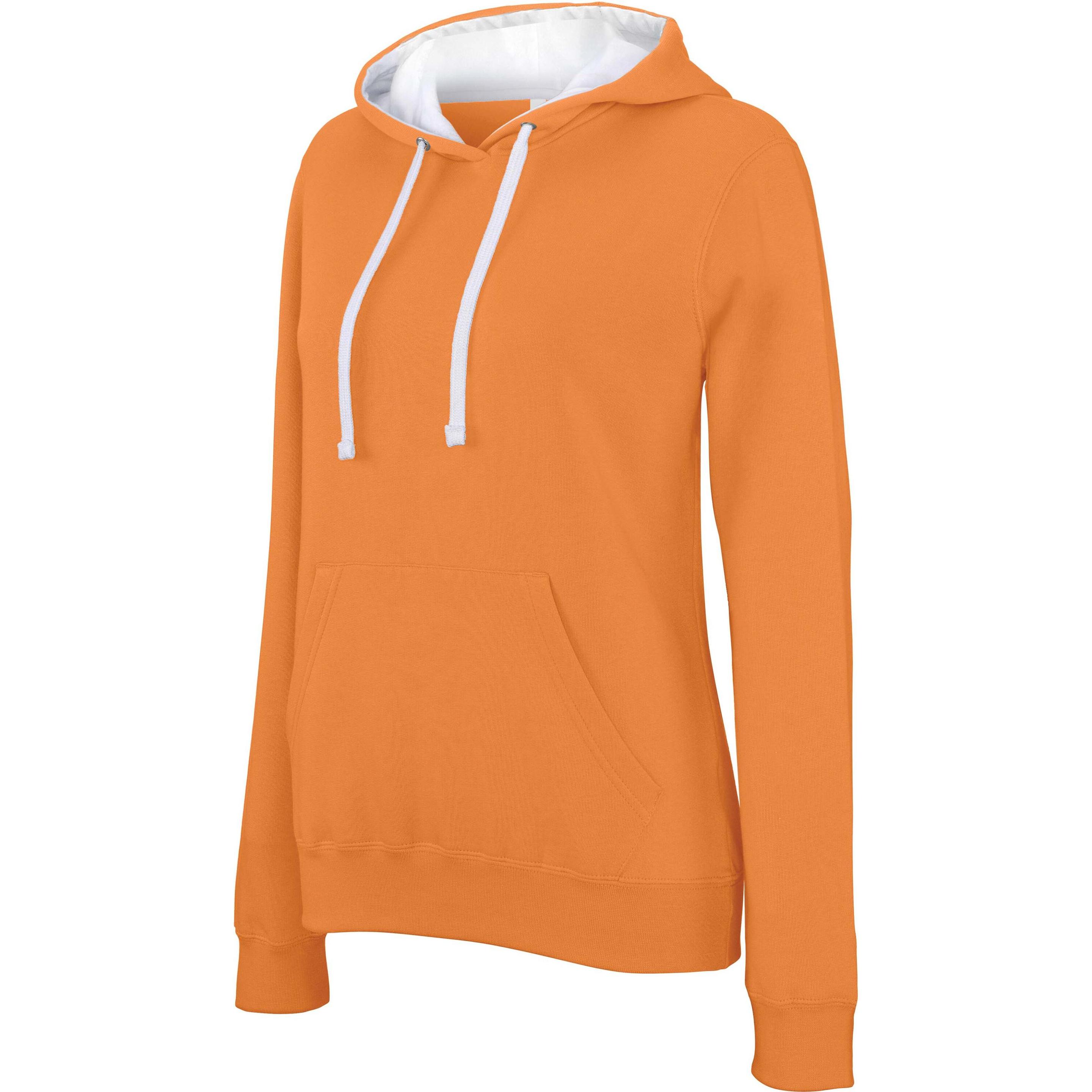 Kariban, Damen, Pullover, Contrastée, Orange, (M)