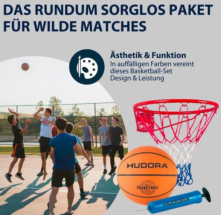 Produktbild Hudora Slam it Basketball Set, 3-teilig