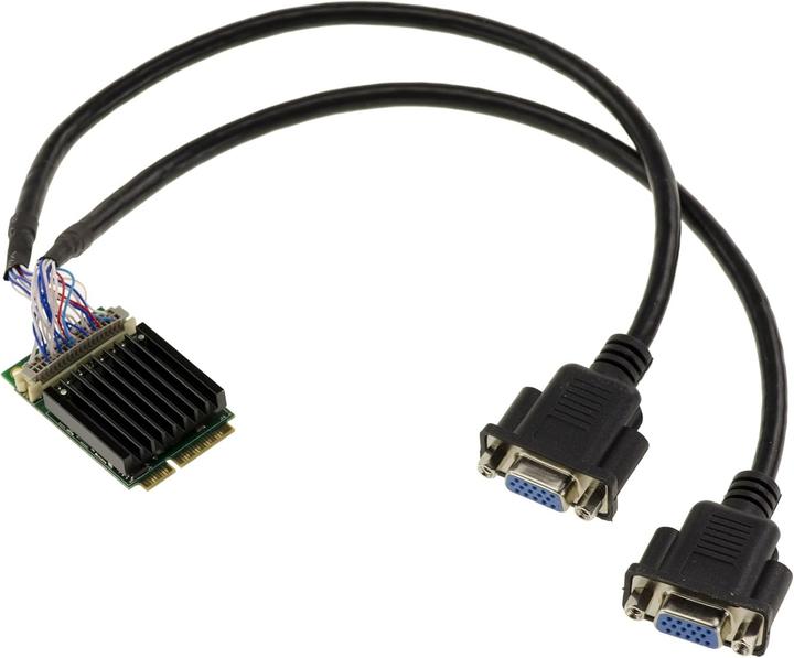 Produktbild Kalea-informatique 2 Port Graphics Card VGA 1080p via mPCIe port MiniPCIe Full Size with Silicon Motion SM750 Chipset