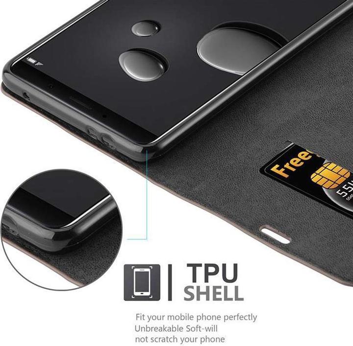 Actual product image Cadorabo Book Invisible Magnet Cover (Huawei Nova 2i)