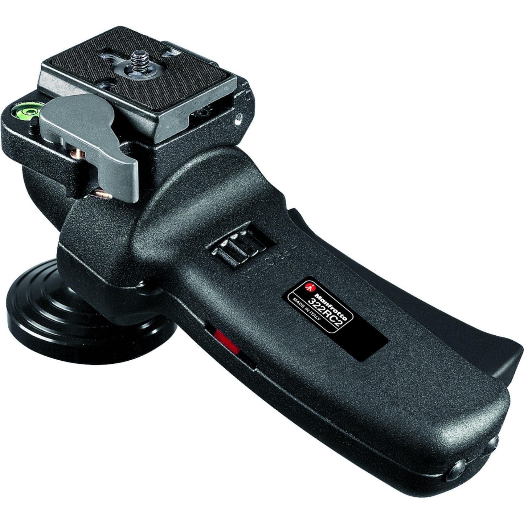 Manfrotto 322RC2 Grip Action Kugelkopf (Kugelkopf), Stativkopf, Schwarz