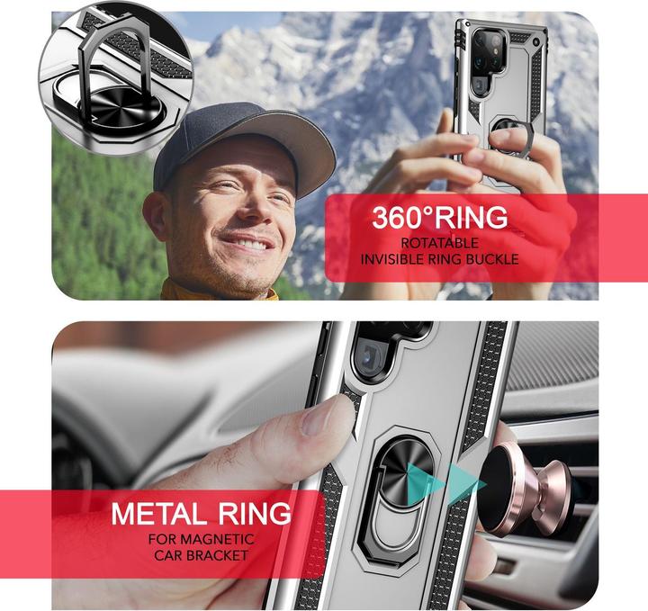 Produktbild Nalia Stossfeste Military-Style Ring Hülle (Samsung Galaxy S24 Ultra)