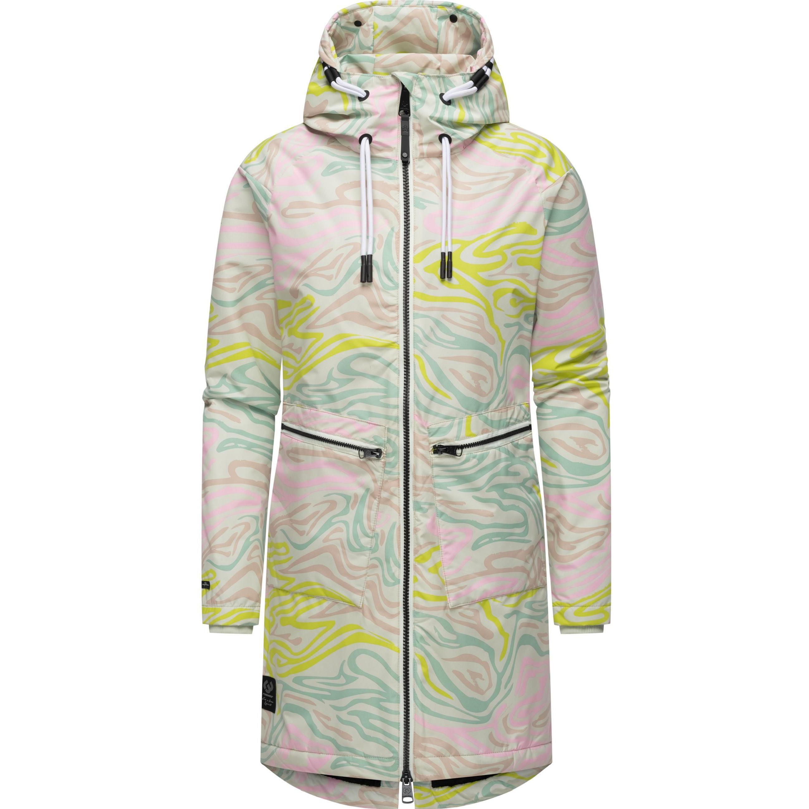 Ragwear, Damen, Jacke, Holstic Print (S), Grün, S