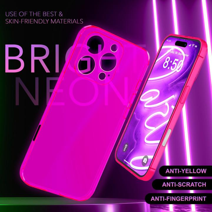 Image du produit Nalia Transparent Transparent Neon Silicone Cover (Apple iPhone 16 Pro)