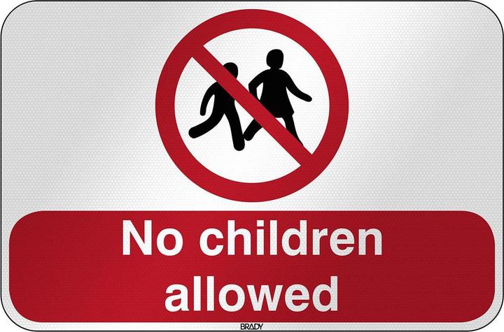 Image du produit Brady ISO Safety Sign - Pas d'enfants