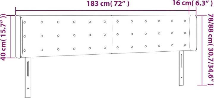 Actual product image VidaXL Leilani (183 x 16 x 88 cm)