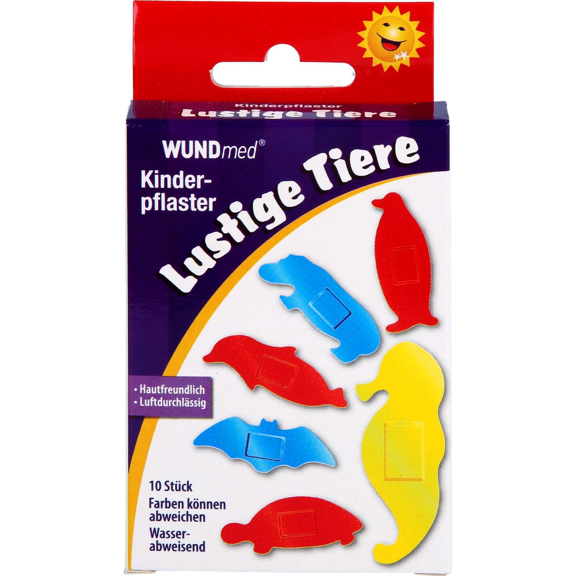 Axisis, Pflaster, Kinderpflaster lustige Tiere, 10 St PFL (10 x)