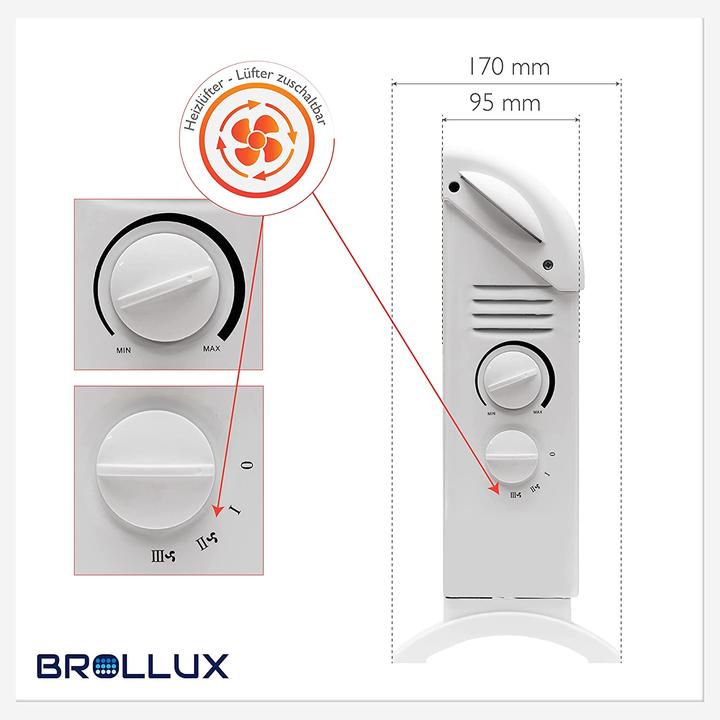 Produktbild Brollux Elektroheizung 2000W CA2