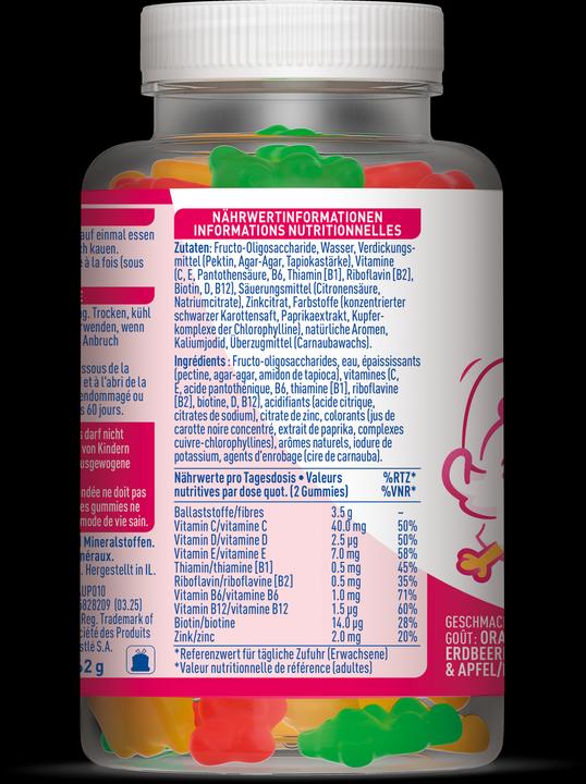 Immagine prodotto Beba Multivitaminico per bambini (60 Pezzo/i, Gomme, 200 g)