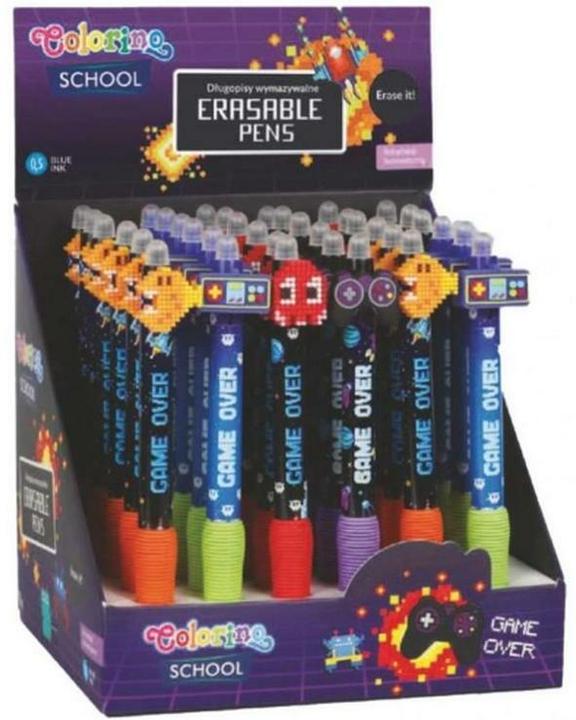 Actual product image Magni CoolPack radierbarer Gelschreiber Game 0,5mm blau grip 4fach sortiert (Multicoloured)