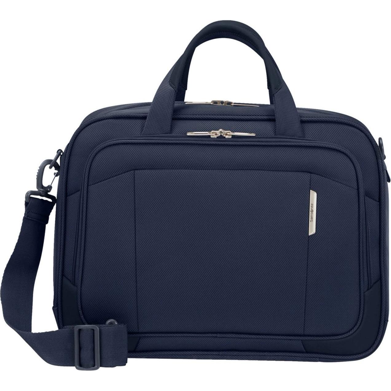 Samsonite Laptopschoudertas - Borsa a tracolla per laptop Respark blu notte (15.60"), Borsa per Notebook, Blu