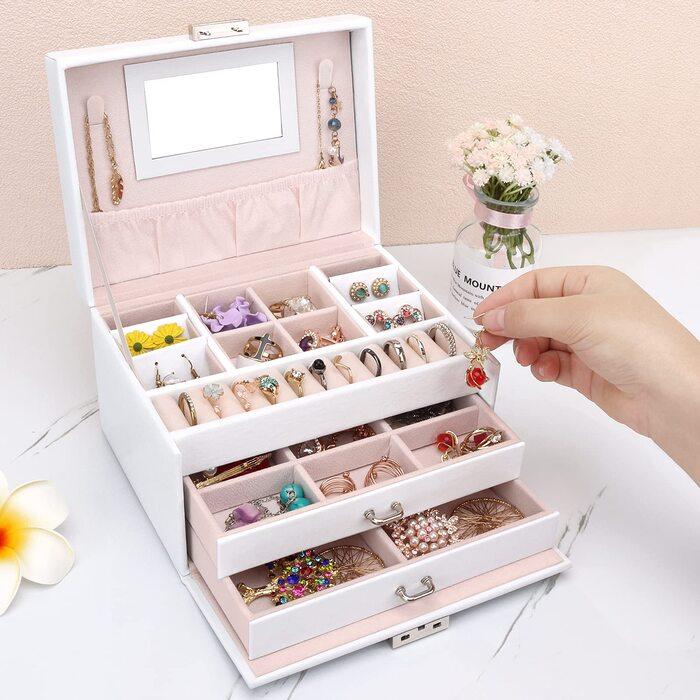 Actual product image Only-Bags.Store Jewellery box, Jewellery box with drawers, PU leather jewellery box Jewellery box large