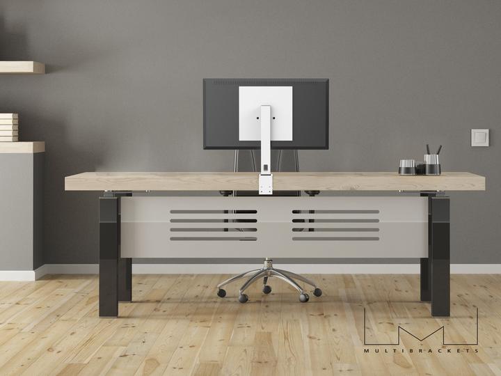 Immagine prodotto Multibrackets Supporto per monitor da 37 a 55", bianco, capacità di carico 35 kg (Tavolo, 55")