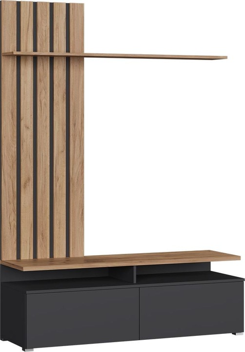 Immagine prodotto Vichy Wohnwand Harro, Goldkraft Eiche/Anthrazit