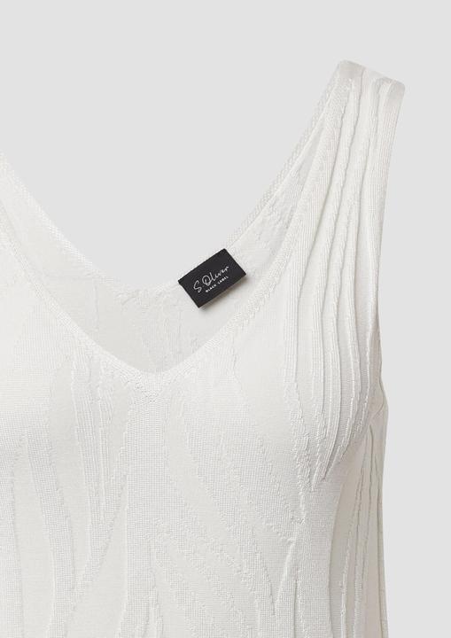 Produktbild s.Oliver Strickpullunder Slim-Fit-Top aus Feinstrick mit V-Ausschnitt (44)