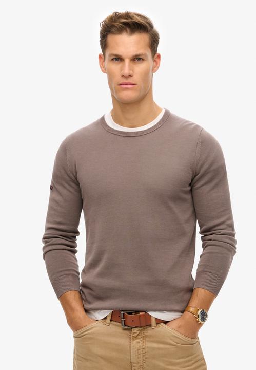 Produktbild Superdry Leichtes Essentials Strick-Sweatshirt mit Rundhalsausschnitt (XL)