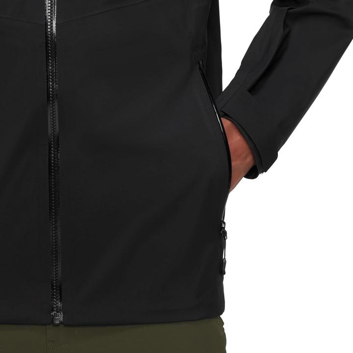 Actual product image Mammut Waterproof Breathable Durable Outdoor Hardshell Jacket with Adjustable Hood (XXL)