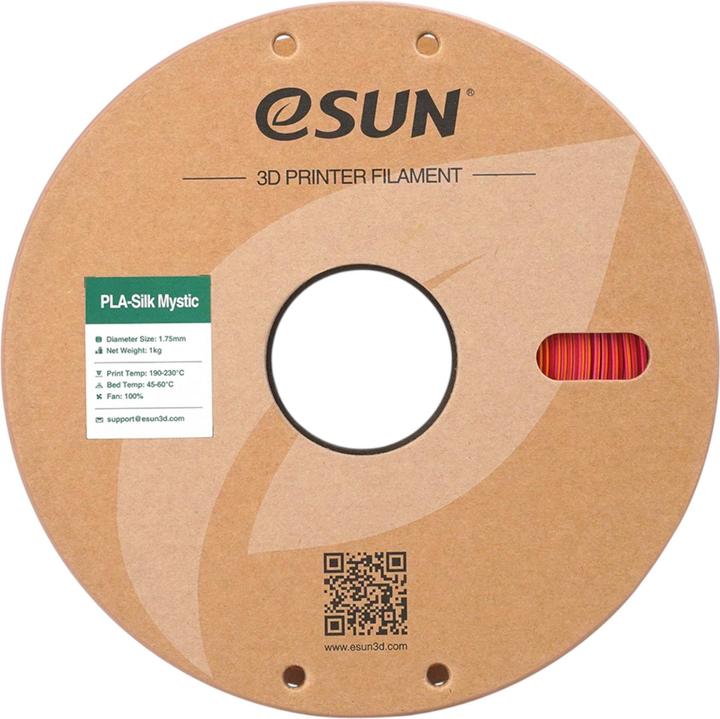 Produktbild eSUN ePLA-Silk Mystic Rot-Gold-Purple Filament 1.75mm 1Kg (PLA, 1.75 mm, 1000 g, Mehrfarbig)