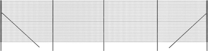 Produktbild VidaXL Maschendrahtzaun Anthrazit 1,8x10 m Verzinkter Stahl