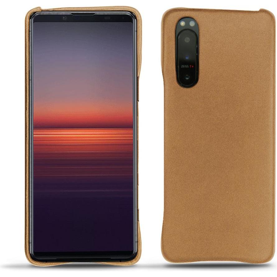 Noreve Lederschutzhülle (Sony Xperia 5 II), Smartphone Hülle, Beige