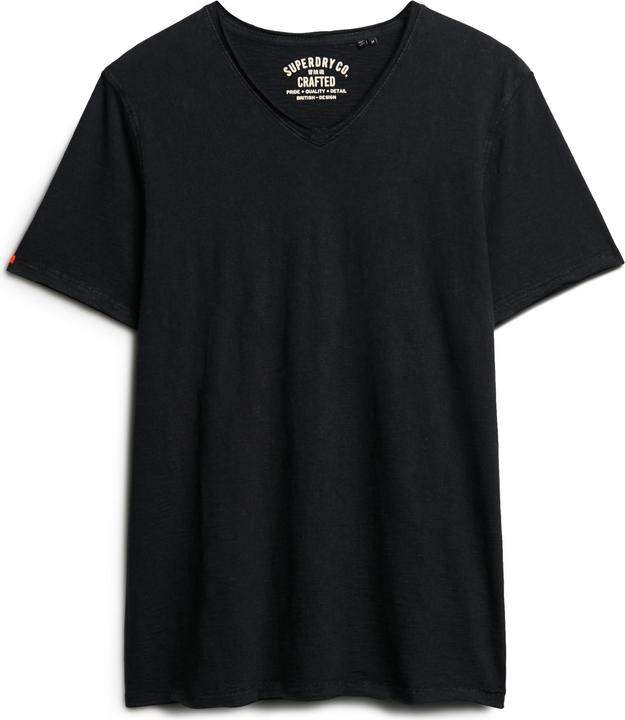 Superdry T-Shirt aus Flammgarn mit unversäuberten Kanten und V-Ausschnitt (XL)