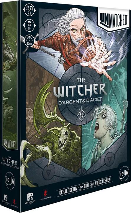 Iello Unmatched - The Witcher - D'argent et d'acier (French, 2 - 3 Players)