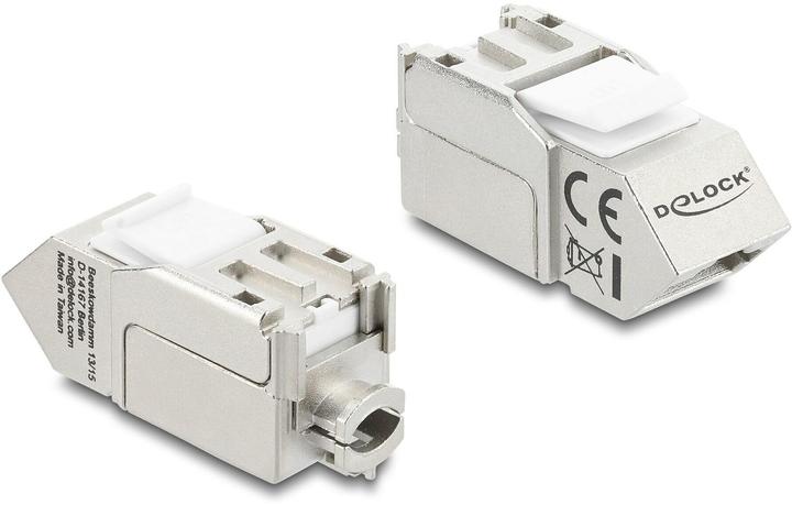 Produktbild Delock Keystone Modul RJ45 Buchse zu LSA Cat.6A 45° gewinkel (Keystone Modul)