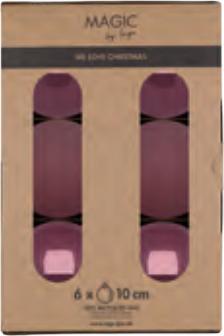 Produktbild Inge’s Glas Christmas Decor INGES CHRISTMAS DECOR Weihnachtskugel 10 cm Rosa, 6 Stück (6 -teilig)