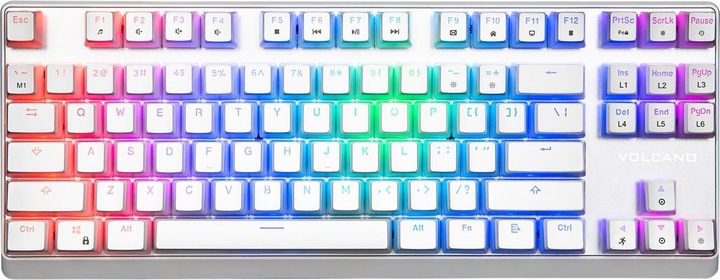 Actual product image Modecom VOLCANO LANPARTY RGB Pudding mechanická herní klávesnice (OUTEMU Brown), LED podsvícení, US (US, Cable)