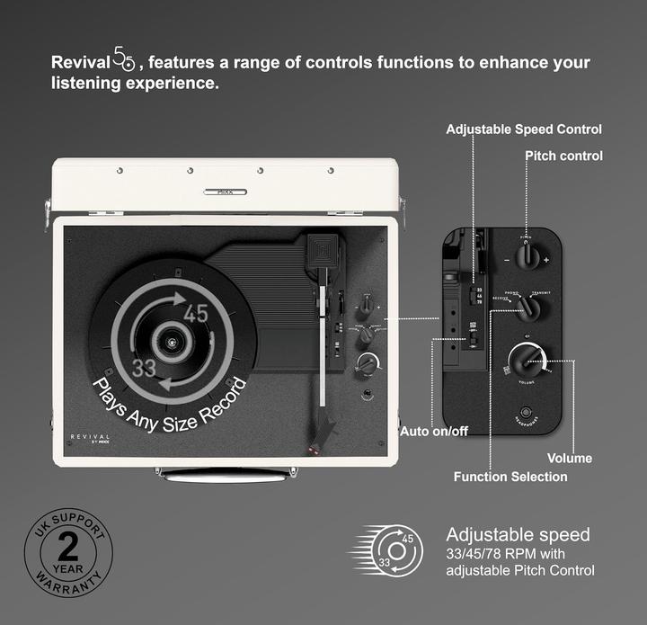 Immagine prodotto Mixx Giradischi stereo Revival 55 (Manuale)