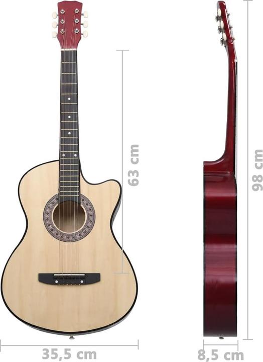 Produktbild vidaXL Theodora (Akustik Gitarre, Lindenholz)