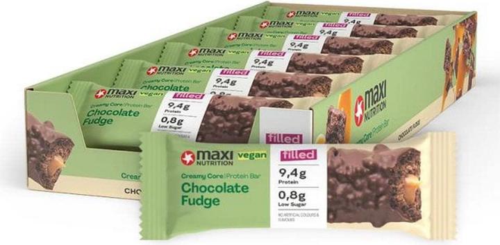 Produktbild Maxi Nutrition MAXI N. Proteinriegel 125349 Chocolate Fudge Vegan 12x45g (12 Stk., 680 g)