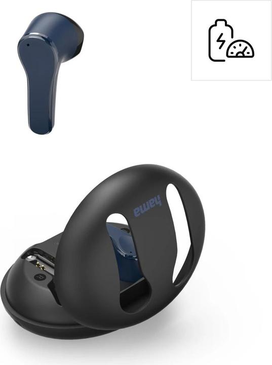Produktbild Hama Bluetooth®-Kopfhörer Spirit Unchained, True Wireless Earbuds, ENC, FC, BL (Aktive Geräuschunterdrückung, 16 h, Kabellos)