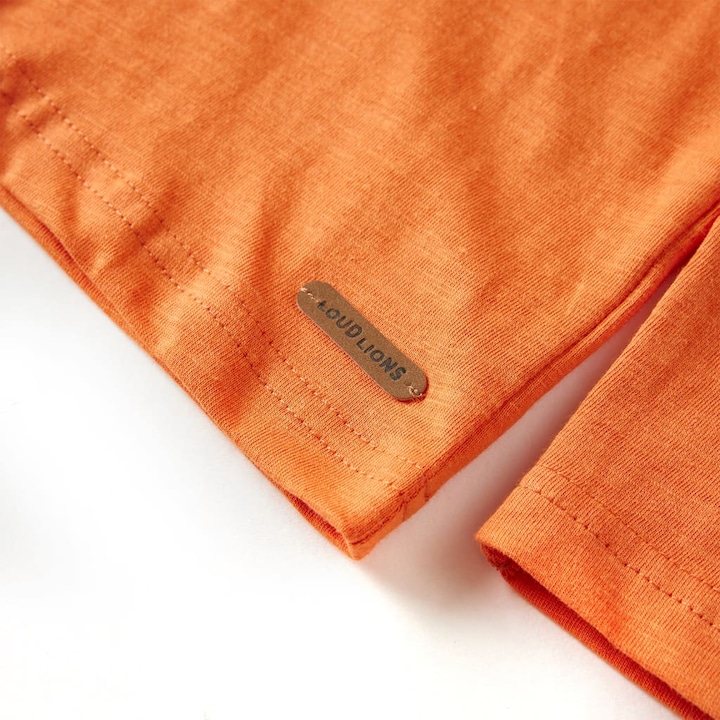 Produktbild VidaXL Kinder-Langarmshirt Dunkelorange 92,Material: 100 (92)
