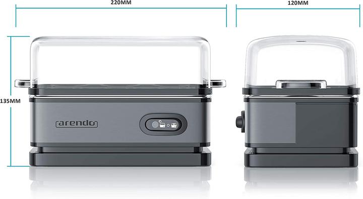 Actual product image Arendo Egg boiler A: Cool Grey