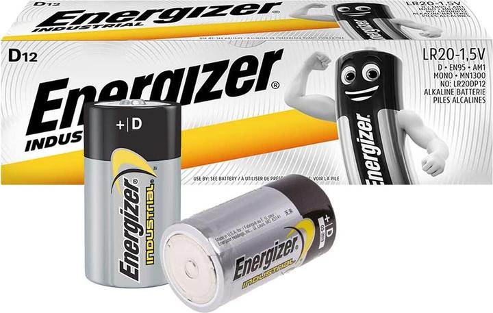 Produktbild Energizer Industrial D 1.5V (12 Stk., D / LR20 / Mono / R20)