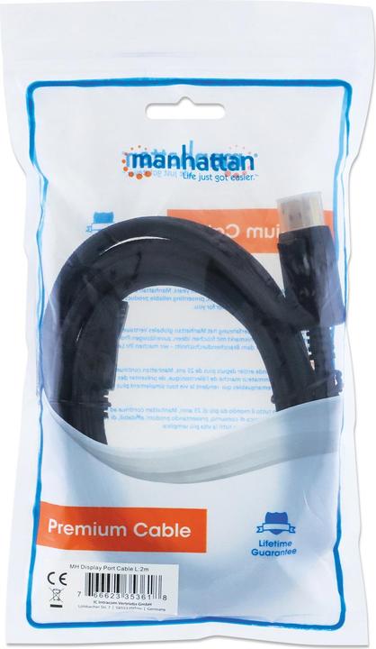 Produktbild Manhattan DisplayPort — DisplayPort (2 m, DisplayPort, 1.4)