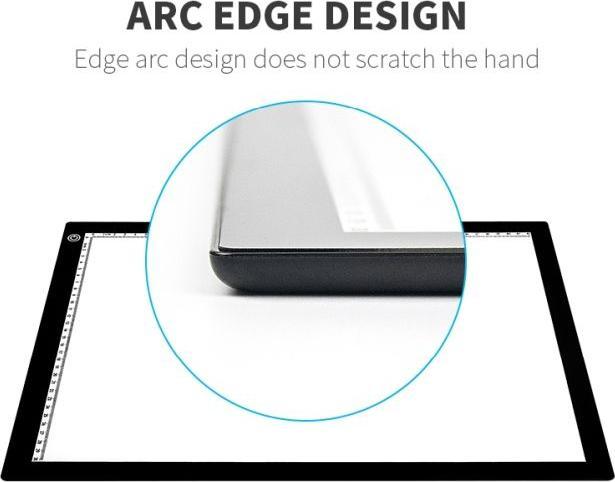 Actual product image MU Classic LED Leuchttisch dimmbar mit USB-C & Magnetfunktion (47.10 x 34.90 cm)