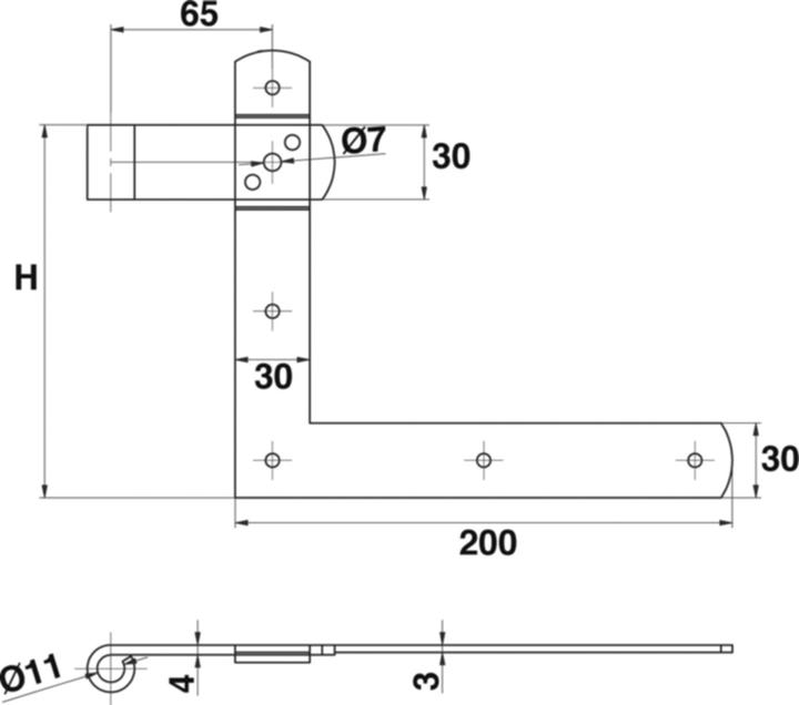 Actual product image Torbel Blind angle strips riveted over