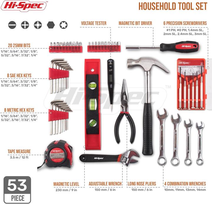 Actual product image HI 53-teiliges Werkzeugset (53 pieces)