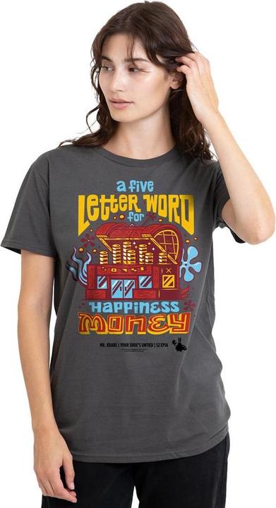 Immagine prodotto Spongebob Squarepants Maglietta Mr Krabs Soldi Donna (XXL)