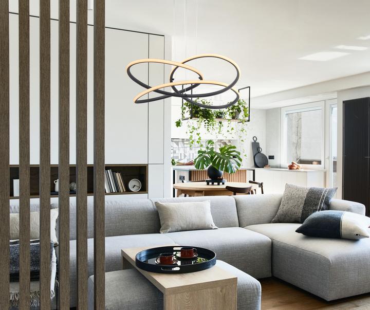 Produktbild Globo Hängeleuchte Panda schwarz matt 1xLED (1370 lm)