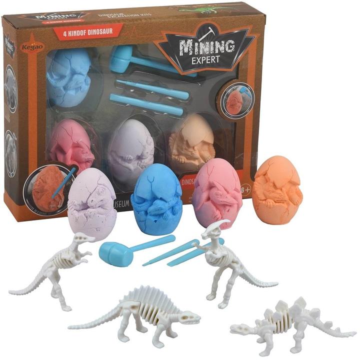 Trifox Paläontologe Ausgrabungen gefärbte Eier 4 Stk