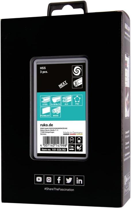 Actual product image Ruko Step drill set (4 - 12, 4 - 20, 4 - 30)